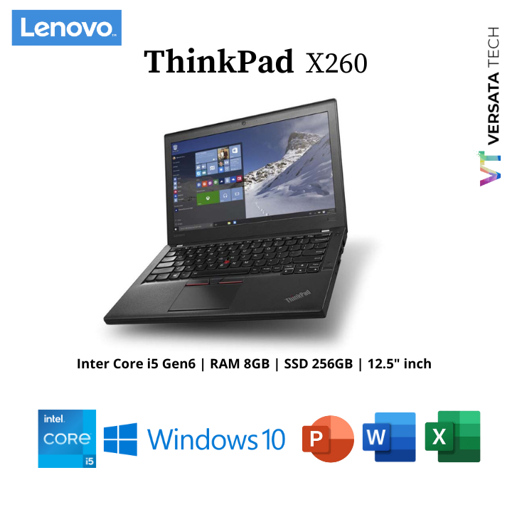 PC Portable Lenovo ThinkPad X270 – Core I3, 256GB SSD, 12.5″ – Windows 10 Pro