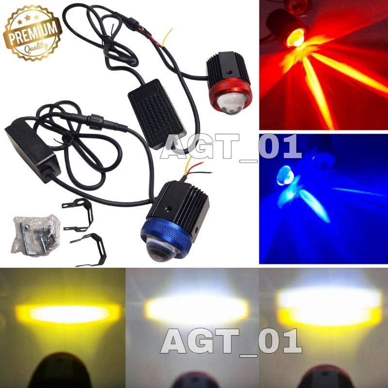 Jual LAMPU SOROT D2 KIPAS DEVIL PREMIUM MINI DRIVING LED SUPER TERANG ...