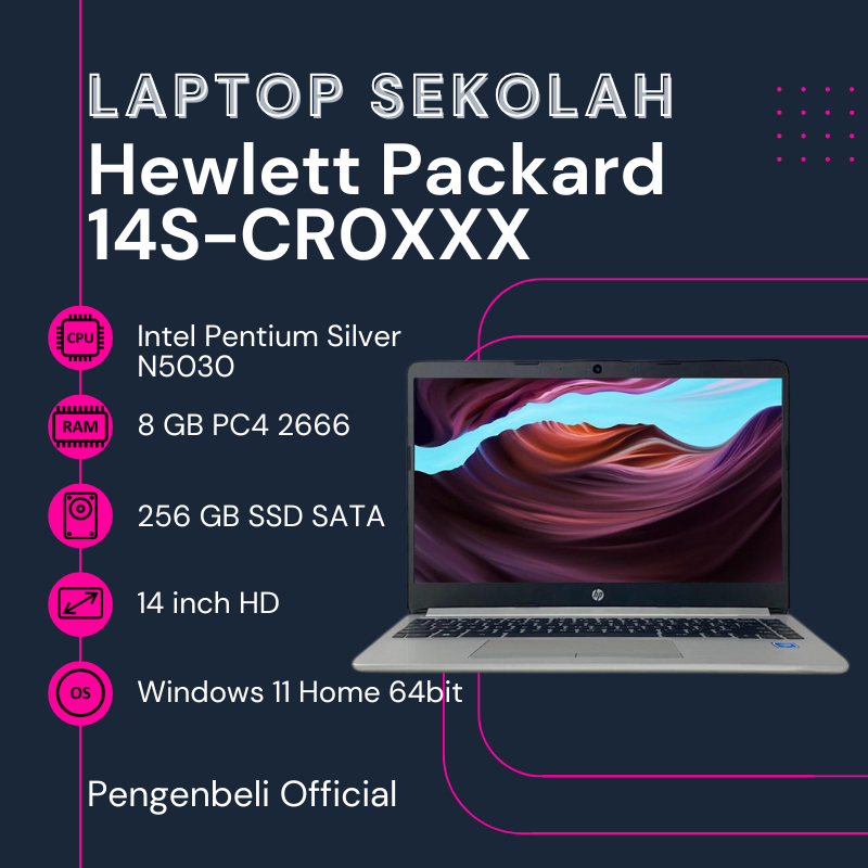 TERMURAH LAPTOP JUTAAN N5030 RAM 8GB SSD 256GB 14