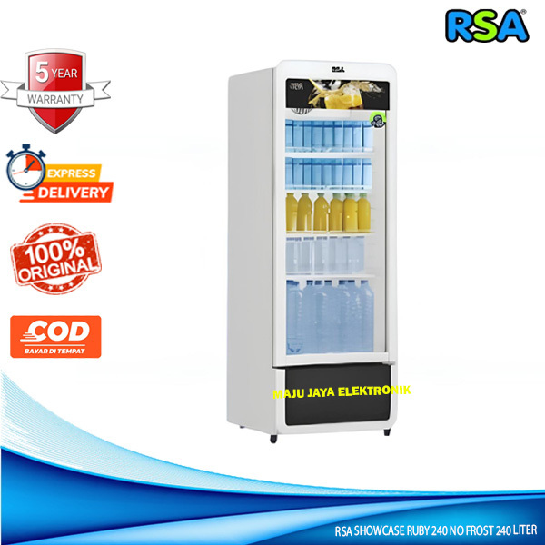 Jual Showcase RSA By GEA RUBY 240 Display Cooler 240 Liter 4 RAK Anti ...