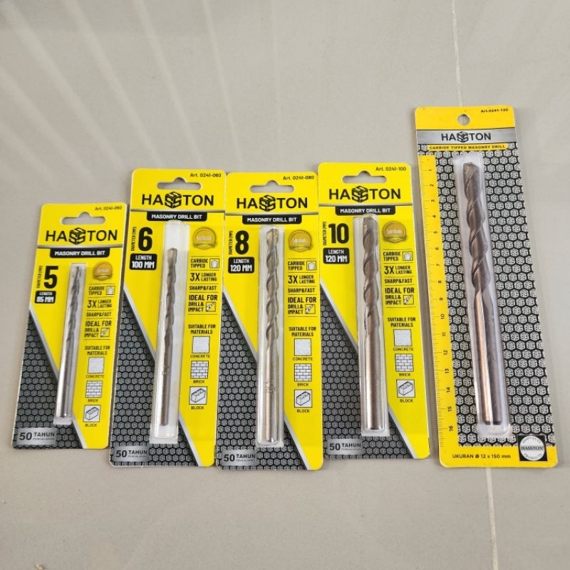 Jual MATA BOR BETON HASSTON PROHEX 5MM 6MM 8MM 10MM 12MM | Shopee Indonesia