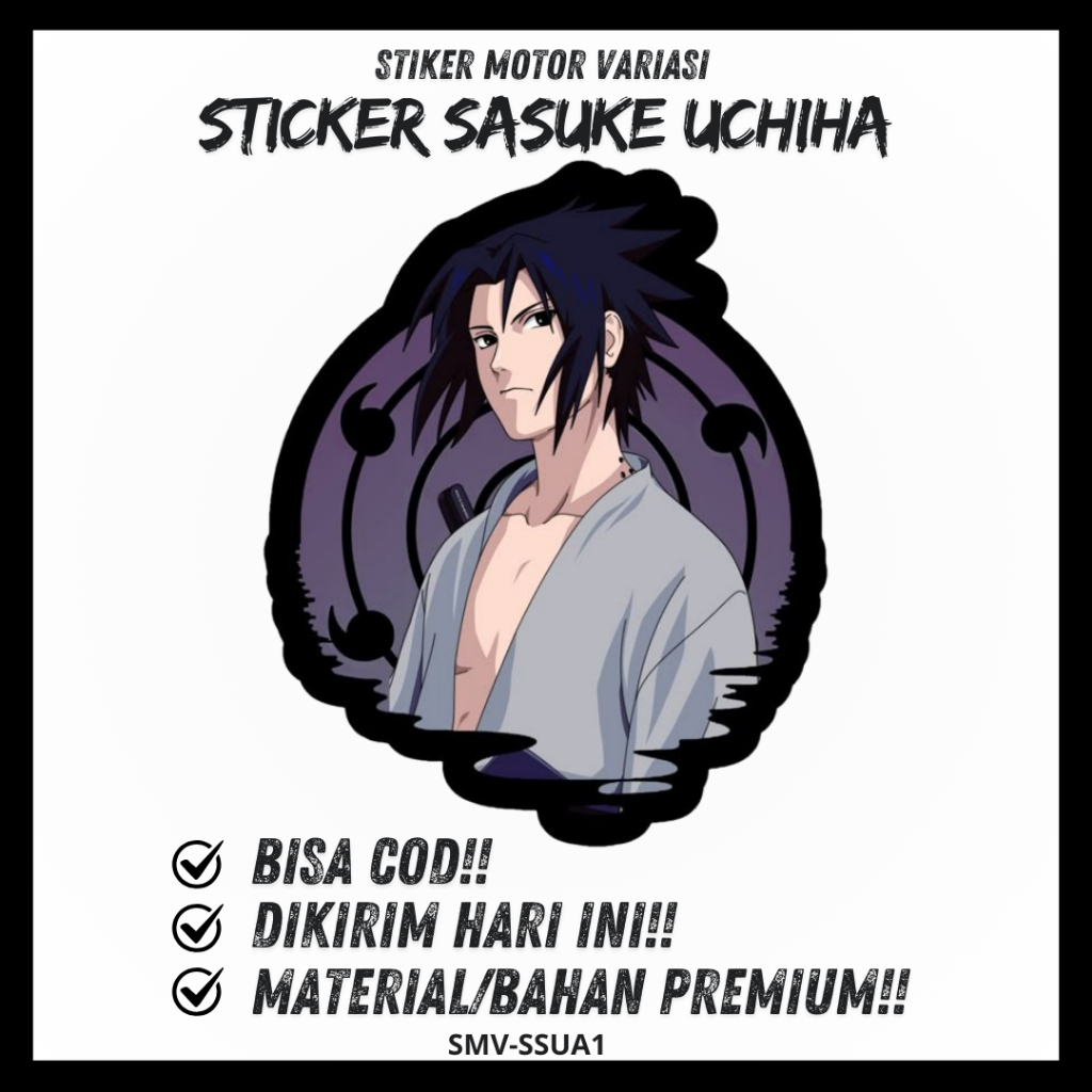 Jual STICKER SASUKE UCHIHA STIKER ANIME SASUKE UCHIHA STIKER NARUTO ...