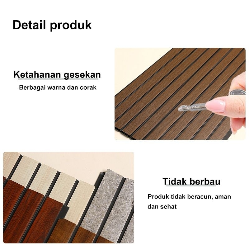 Jual WPC Panel Dinding Lebar 30cm x 290cm Backdrop TV | Shopee Indonesia