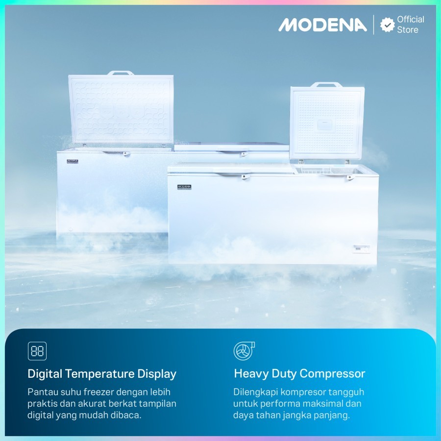 Jual Modena MD 1381 TCWH Professional Chest Freezer Box 1388 Liter PCM ...