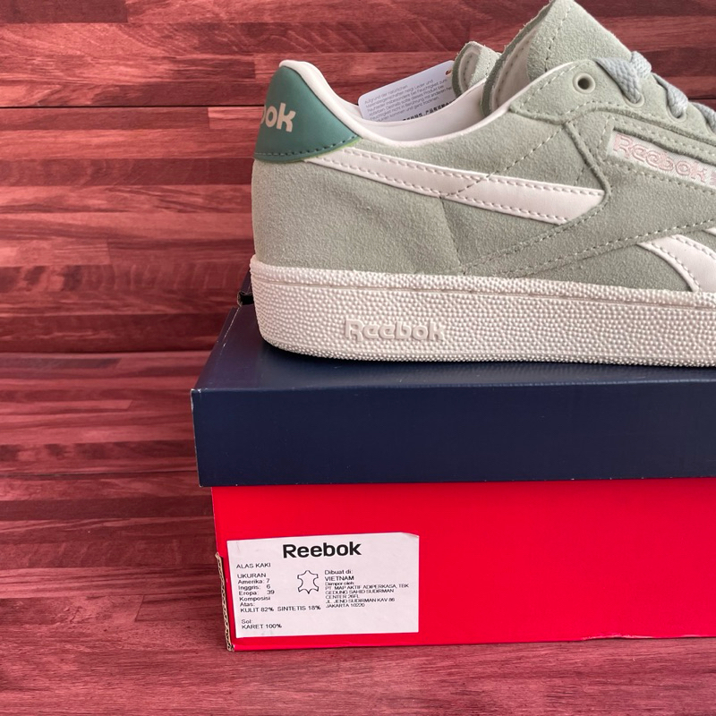 Jual Reebok Club C Grounds UK Vintage Green Chalk ORIGINAL RESMI MAP ...