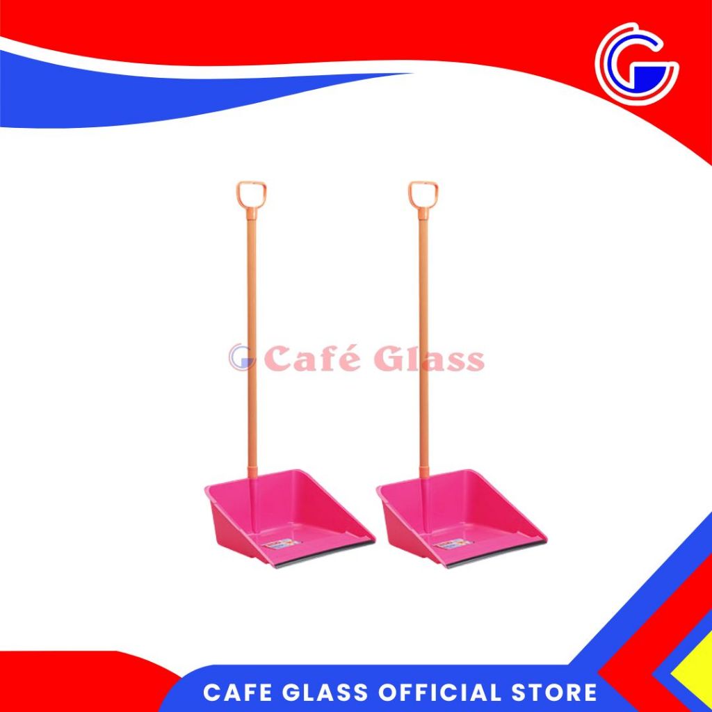 Pengki Plastik / Serokan Sampah Gagang Panjang / Cikrak Lantai Lion Star Dp-5