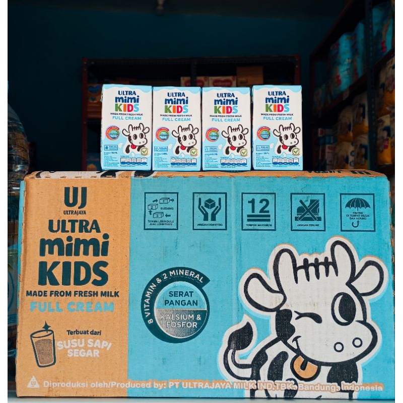 Jual Susu UHT Ultramimi Kids Full Cream 125ml 1 dus isi 40 pack ...