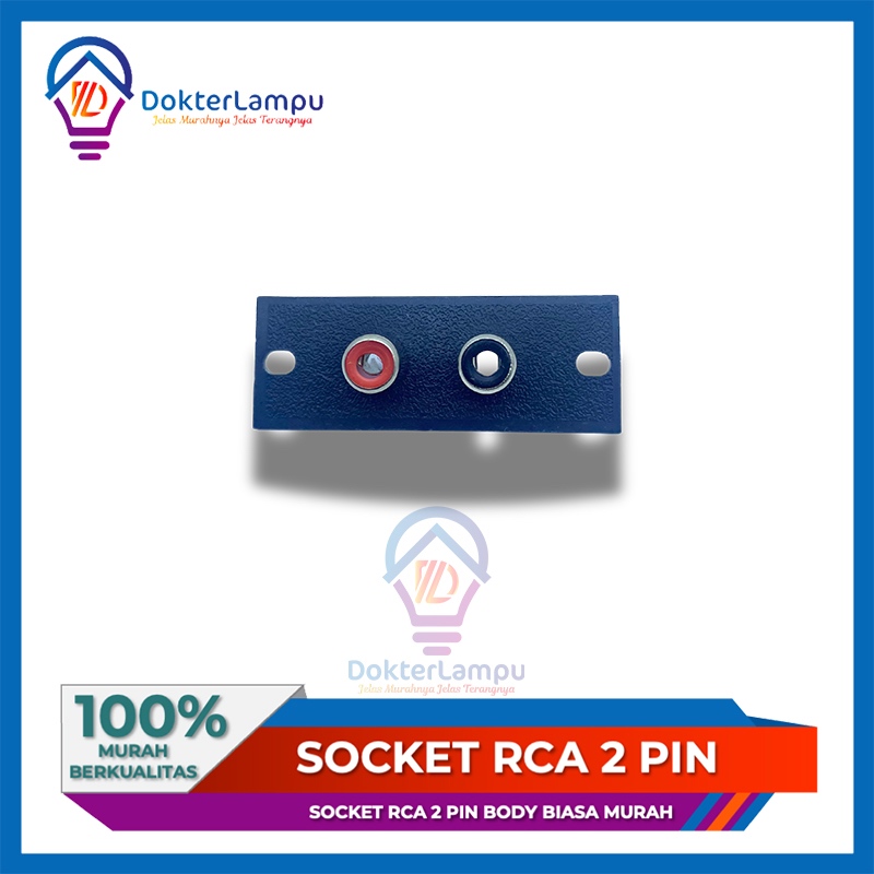 Jual Soket RCA 2Pin Body Biasa - Socket Rca 2 pin Murah | Shopee Indonesia