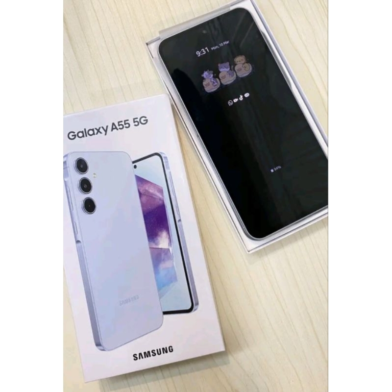 Jual [BOOKED]SAMSUNG GALAXY A55 5G 8/256GB Ice Blue Second | Shopee
