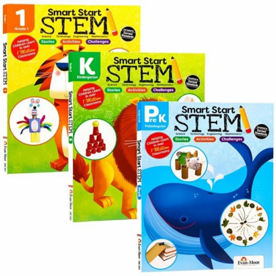 Jual Evan moor smart start stem workbook Buku impor anak TK playground ...
