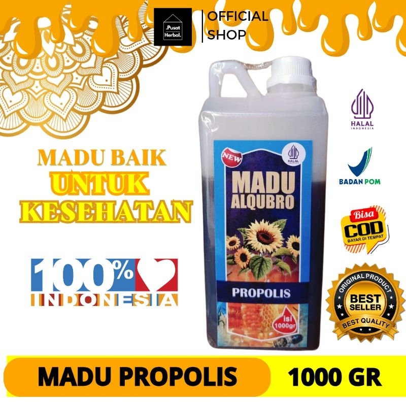 Jual Paling Laris !! Madu Herbal Propolis al Qubro -1KG- Minuman Sunnah