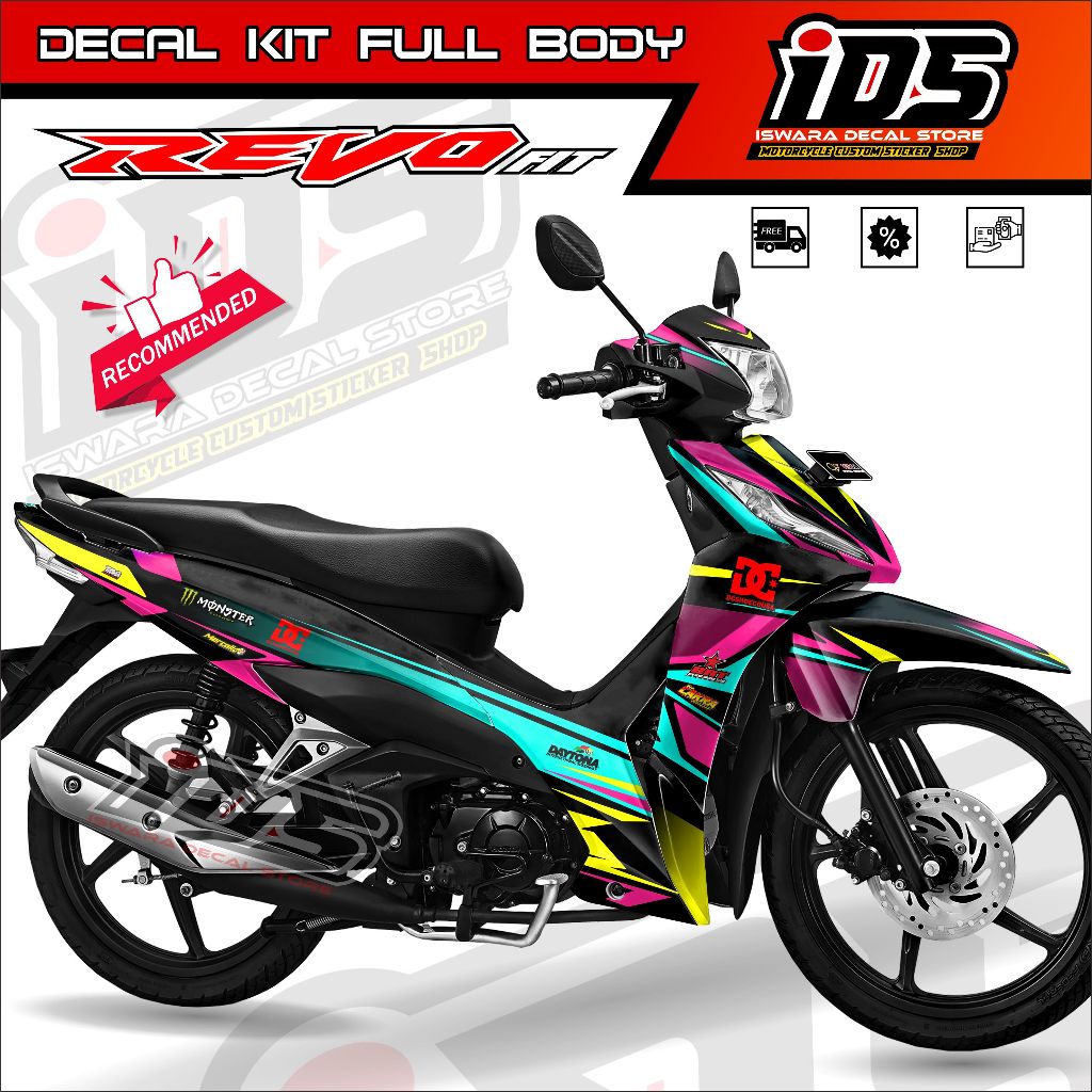 Jual Stiker Decal Revo Fit New Decal Revo fit injeksi full body Stiker ...