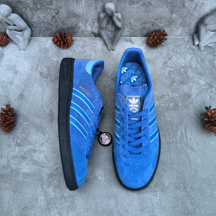 Jual Adidas Munchen Blue Paradise | Shopee Indonesia
