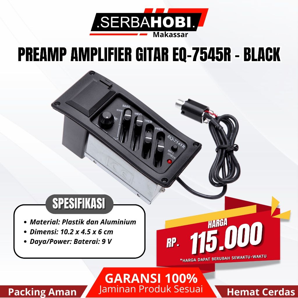 Jual Preamp Equalizer Gitar Akustik EQ7545 - Harga Murah | Shopee Indonesia
