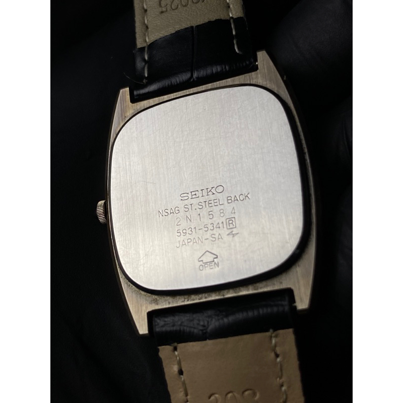 Jual Seiko Dolce 5931-5341 Tungsten Black Dial Made in Japan