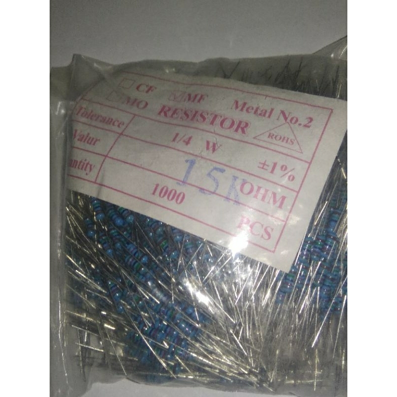 Jual Resistor 1/4 watt 100pcs (1nilai ohm) MOHON MBACA DESKRIPSI PRODUK ...