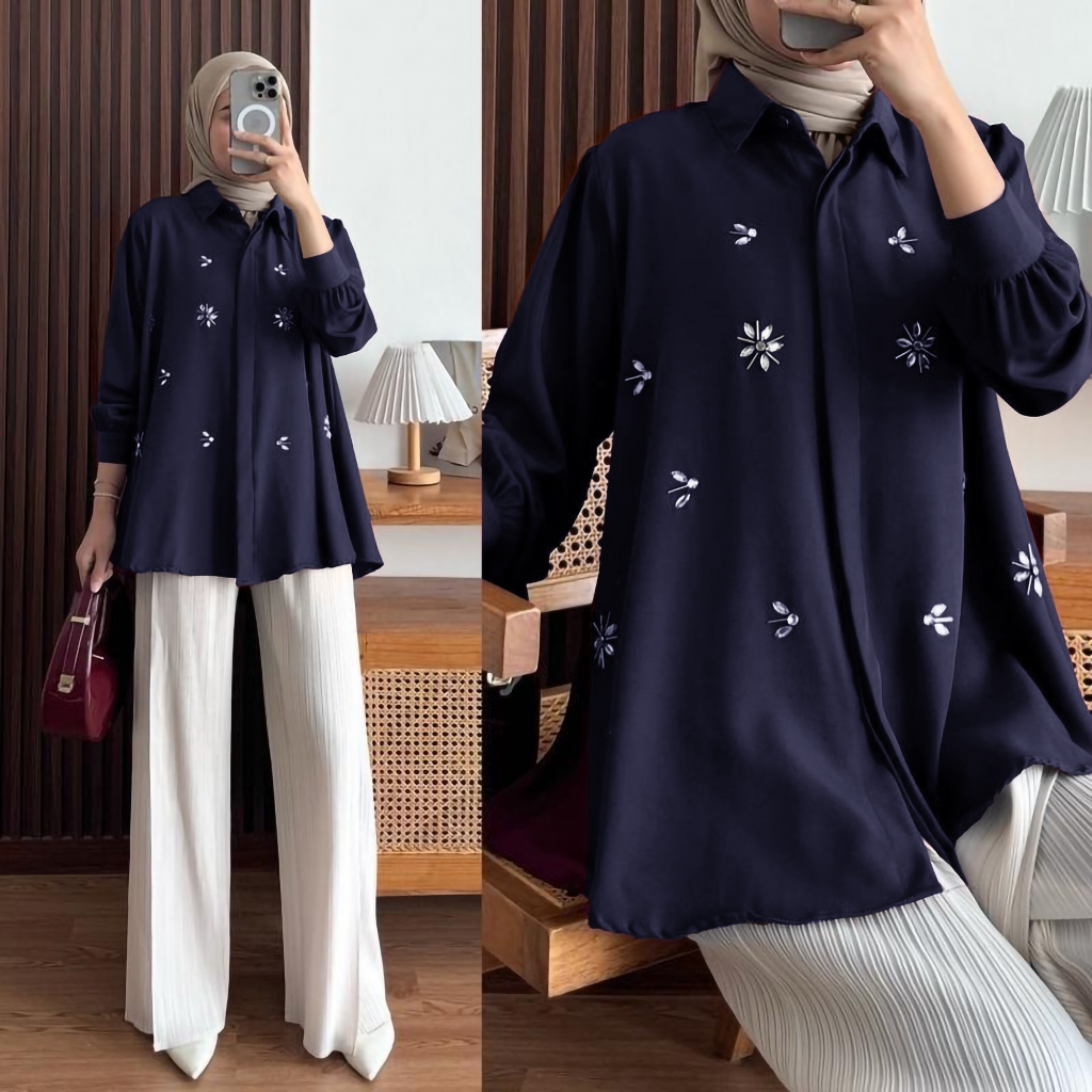 KINAYA Blouse Payet - Blouse Wanita Shakilla EM Collection Bandung foto 4