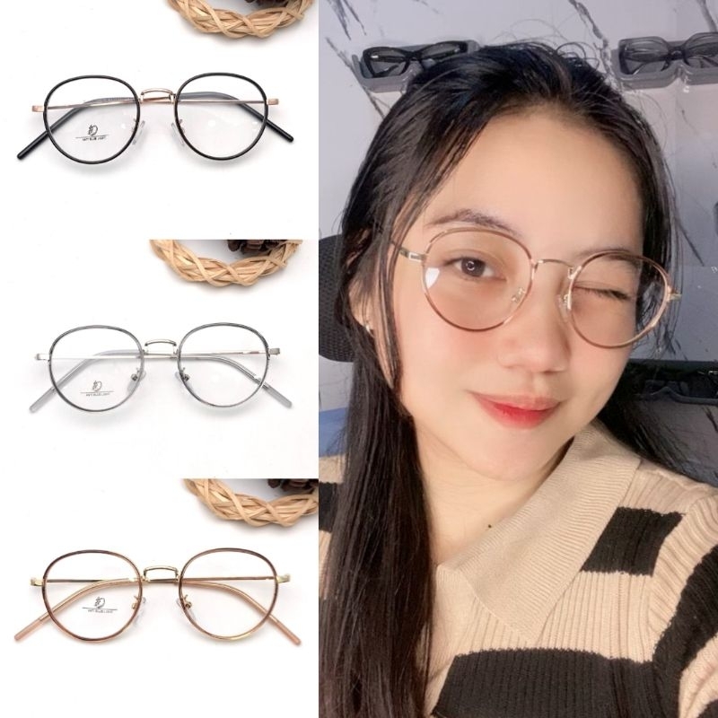 Jual frame kacamata muka kecil kode 23078 paket frame+lensa | Shopee ...
