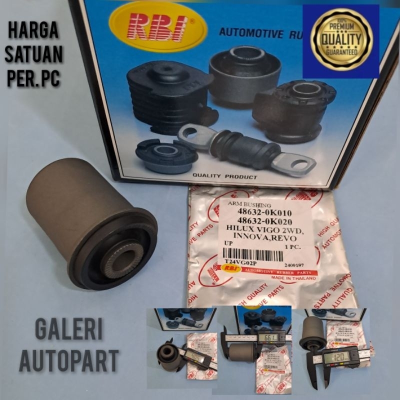 Jual Bushing Upper Arm Atas Innova Lama Hilux Vigo Revo RBI 48632-0K010 ...
