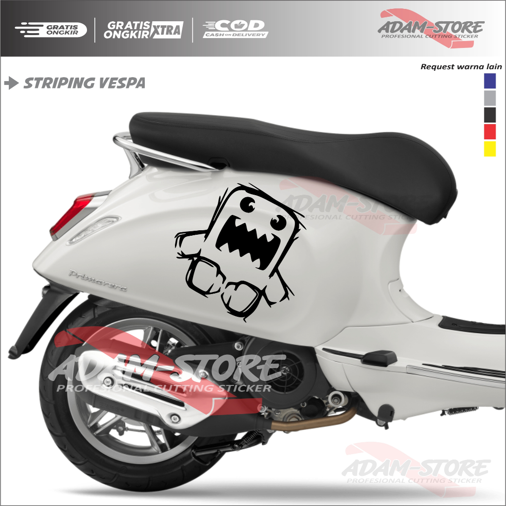 Jual VSD stiker motor vespa / stiker domo / sticker vespa matic ...