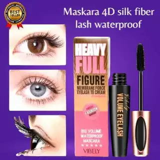 Mascara 4D Waterproof Pemanjang Penebal Bulu Mata || Mascara Tahan Air Pemanjang Penebal Bulu Mata
