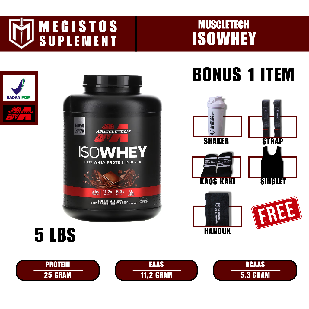 Jual Muscletech Iso Whey Isolate 100% 5lbs | Shopee Indonesia