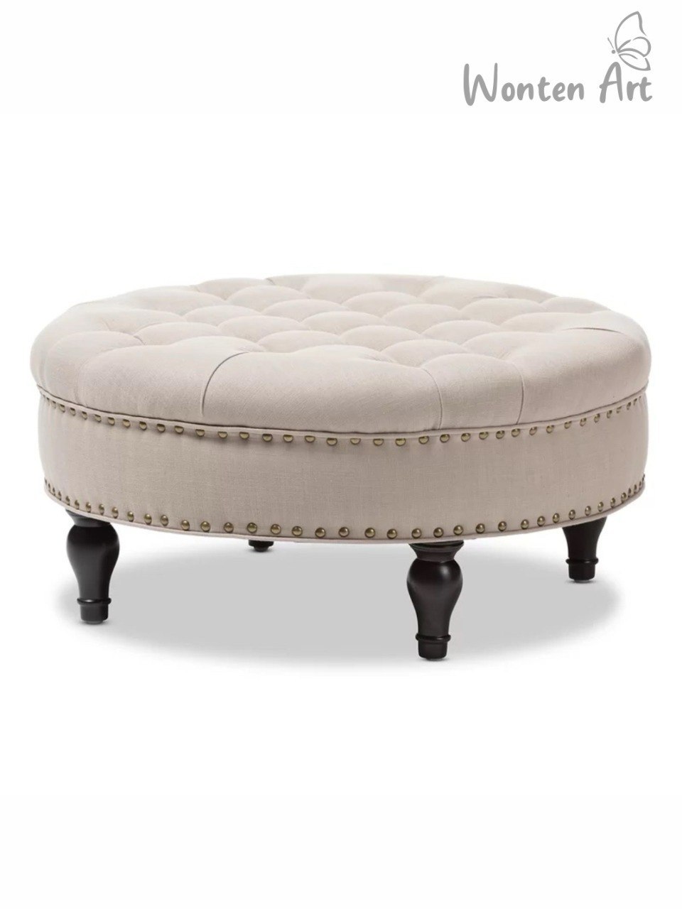 Jual Plus Ongkir - Stool Sofa Bench Bulat Kaki Kayu Jati - III Modern ...