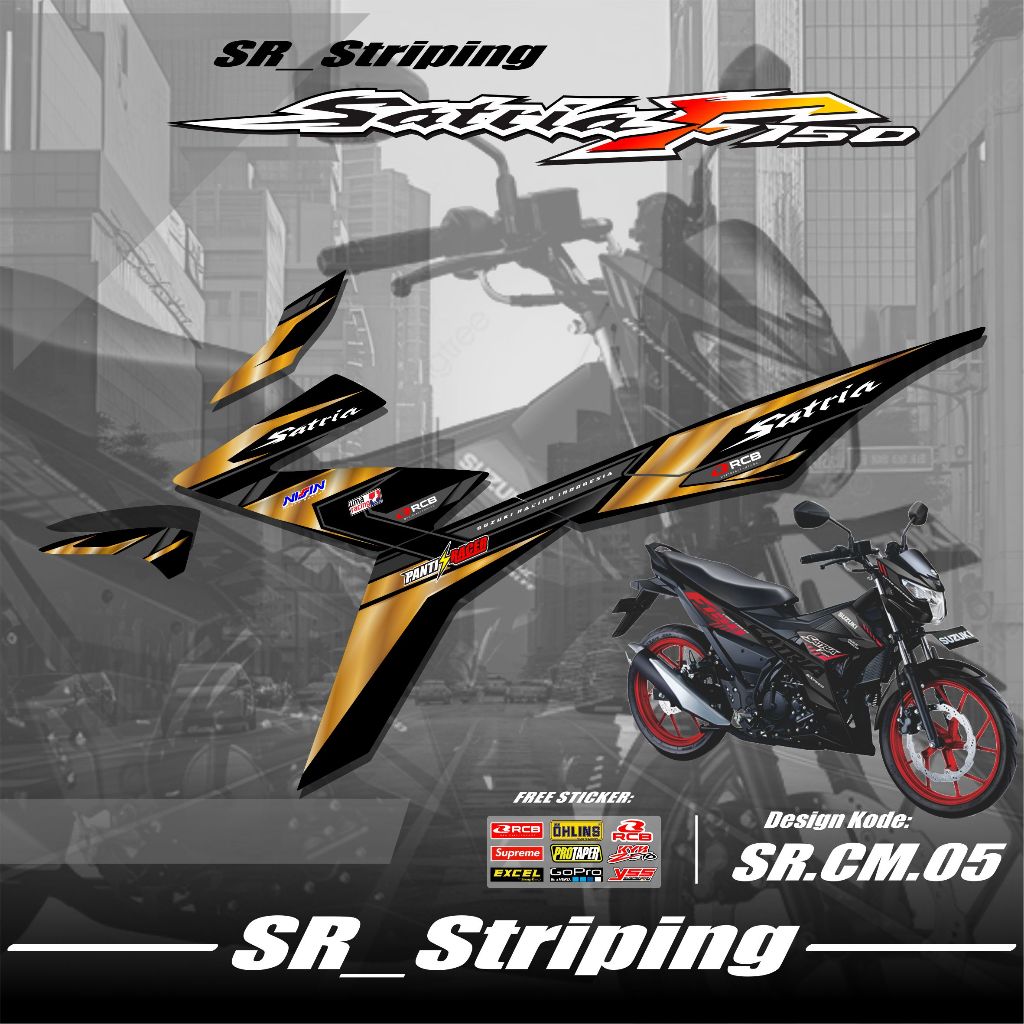 Jual Striping Satria Fu Fi Injeksi Variasi - Sticker Stiker Variasi ...