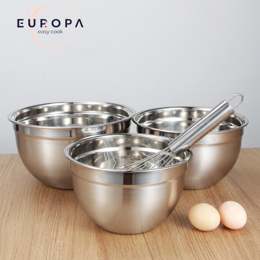 Jual MUTU PREMIUM HIGH QUALITY. SALAD BOWL MIXING EUROPA STAINLESS ...