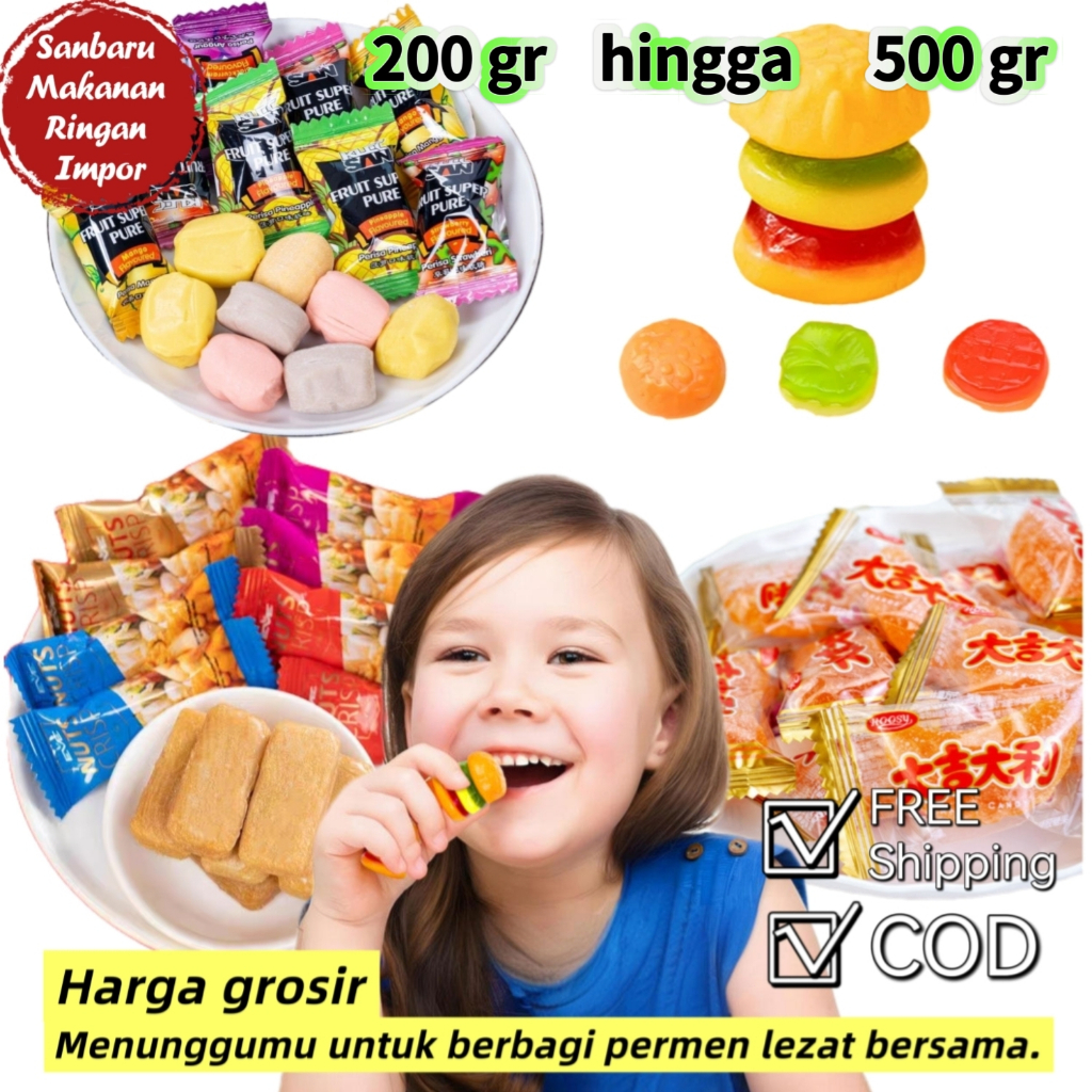 Jual 【HALAL】【Grosir】 DA JI DA LI Permen Gummy Rasa Jeruk / Permen Gummy ...