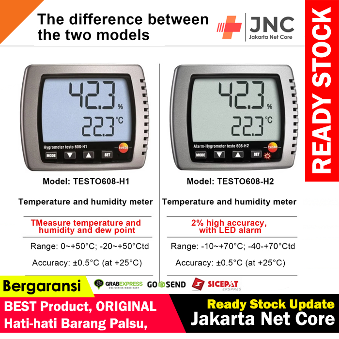 Jual Testo 608 H2 / Higrometer Testo 608 H 2 (ORIGINAL) | Shopee Indonesia