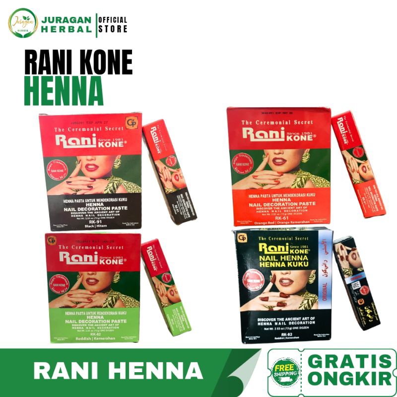 Jual HENA RANI KONE ALL VARIAN | Shopee Indonesia