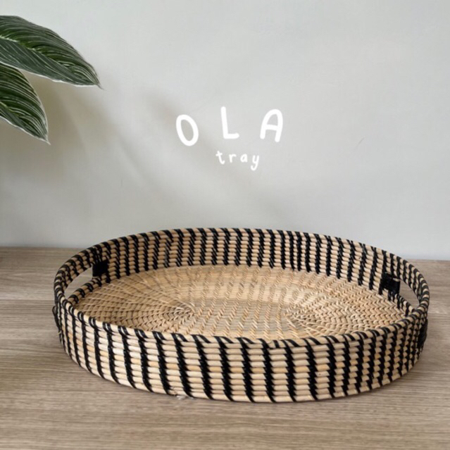 Jual Ola Tray | Nampan Oval Anyaman Rotan Lombok | Kerajinan Anyaman ...