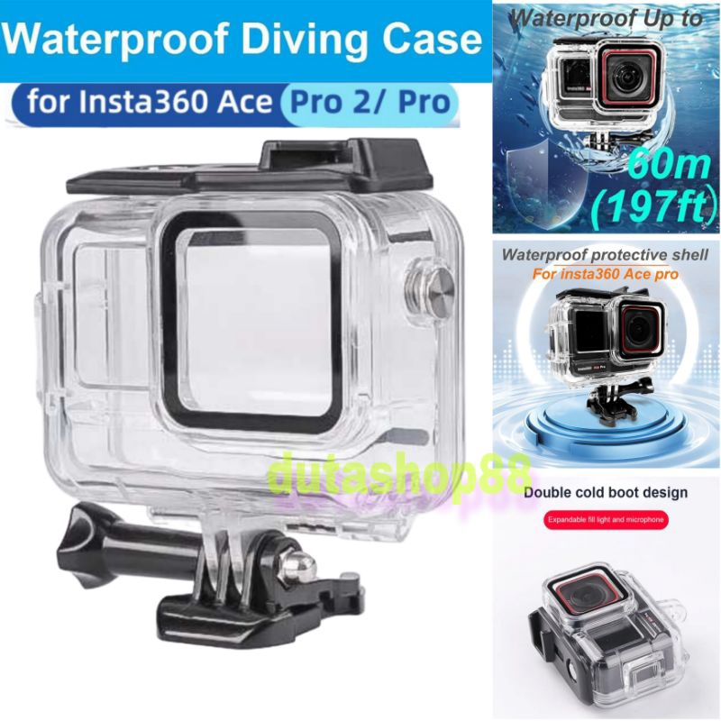 Insta360 Ace Pro Dive Case For Insta 360 Ace Pro Camera 60m Waterproof Housing Cover Original Accessories - 44 - View #2