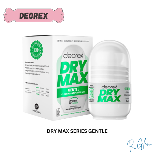 Jual Rglow - DEOREX DRY MAX GENTLE DEODORANT ROLL ON 30ML READY STOCK ...