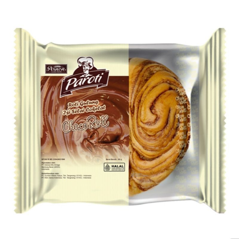 Jual Paroti Roti Gulung Isi Selai Cokelat 60gr | Shopee Indonesia