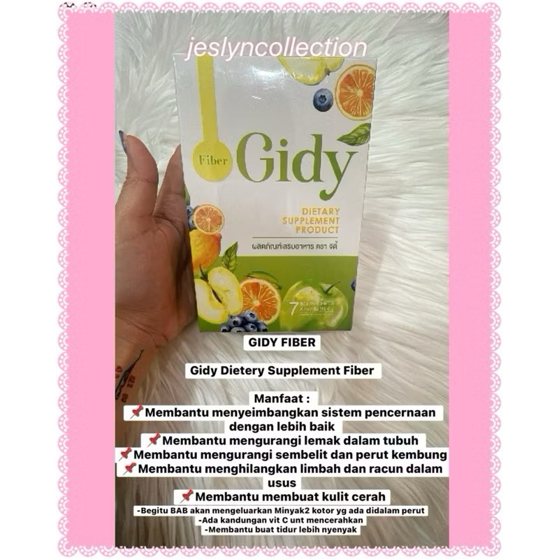 Jual Gidy Dietary Suplemen original Thailand | Shopee Indonesia