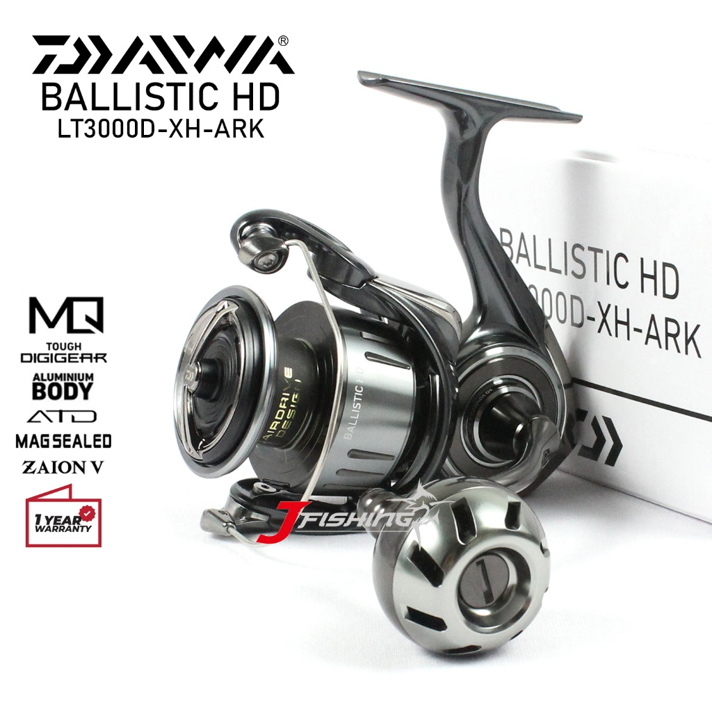 Jual Reel DAIWA BALLISTIC HD LT 25 | 2500 s/d 5000 | Power Handle |  Monocoque Body | New Reel 2025 | Resmi | Shopee Indonesia