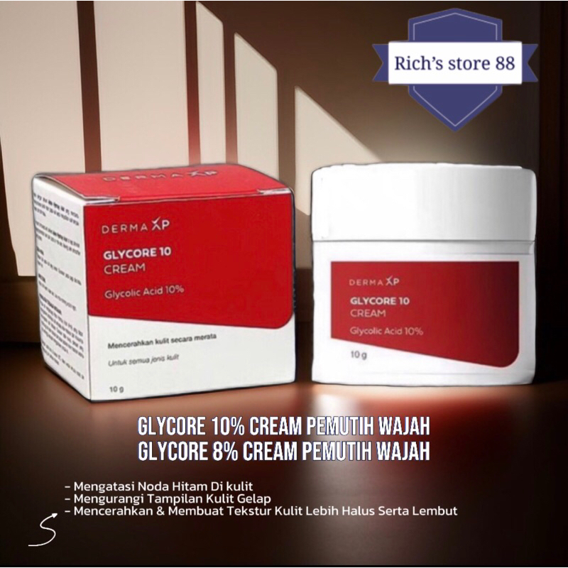 Jual [PROMO] DERMA XP Glycore 10 Cream Glycolic Acid 10% | 8% | Shopee ...