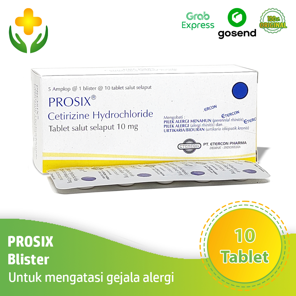Jual Prosix 1 Blister 10 Tablet - Obat Alergi Gatal Biduran | Shopee ...
