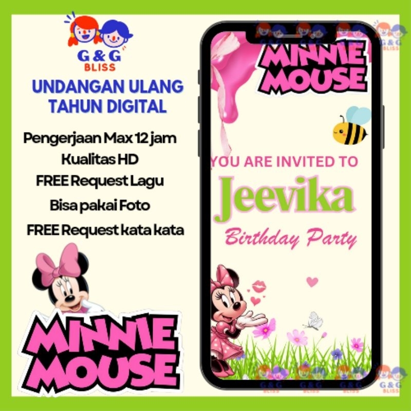 Jual Undangan digital ulang tahun anak video birthday invitation ...