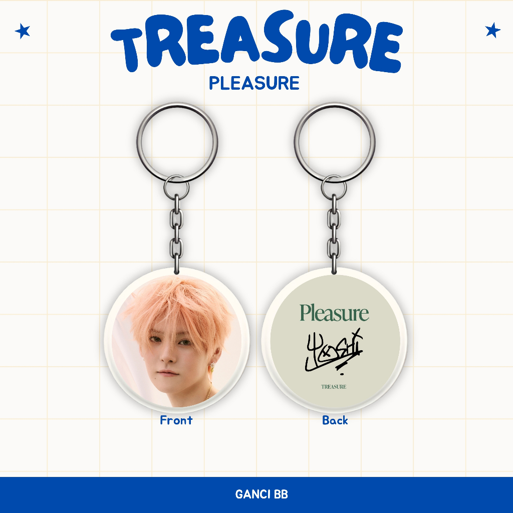 Jual KEYCHAIN TREASURE PLEASURE GANCI BOLAK BALIK GANTUNGAN KUNCI KPOP ...
