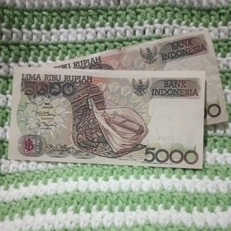 Jual Uang kuno 5000 rupiah th 1992 | Shopee Indonesia
