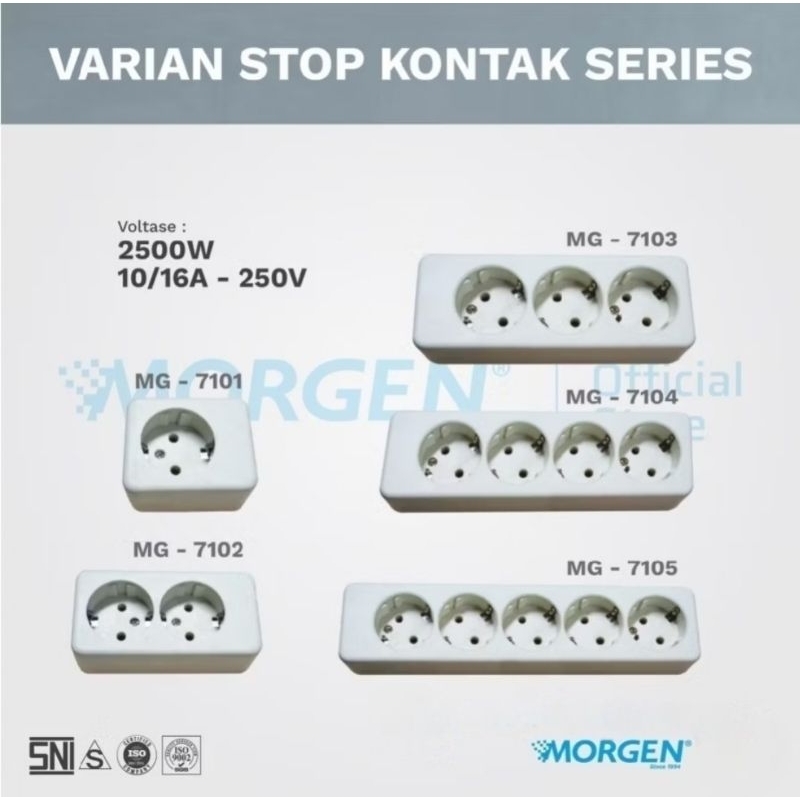 Jual MORGEN STOPKONTAK ARDE 1 2 3 4 5 LUBANG | TERMINAL KUNINGAN ...