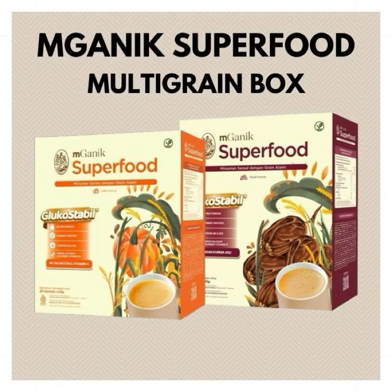 Jual mGanik Multigrain Superfood isi 20 Sachet Rasa Labu Kuning ...