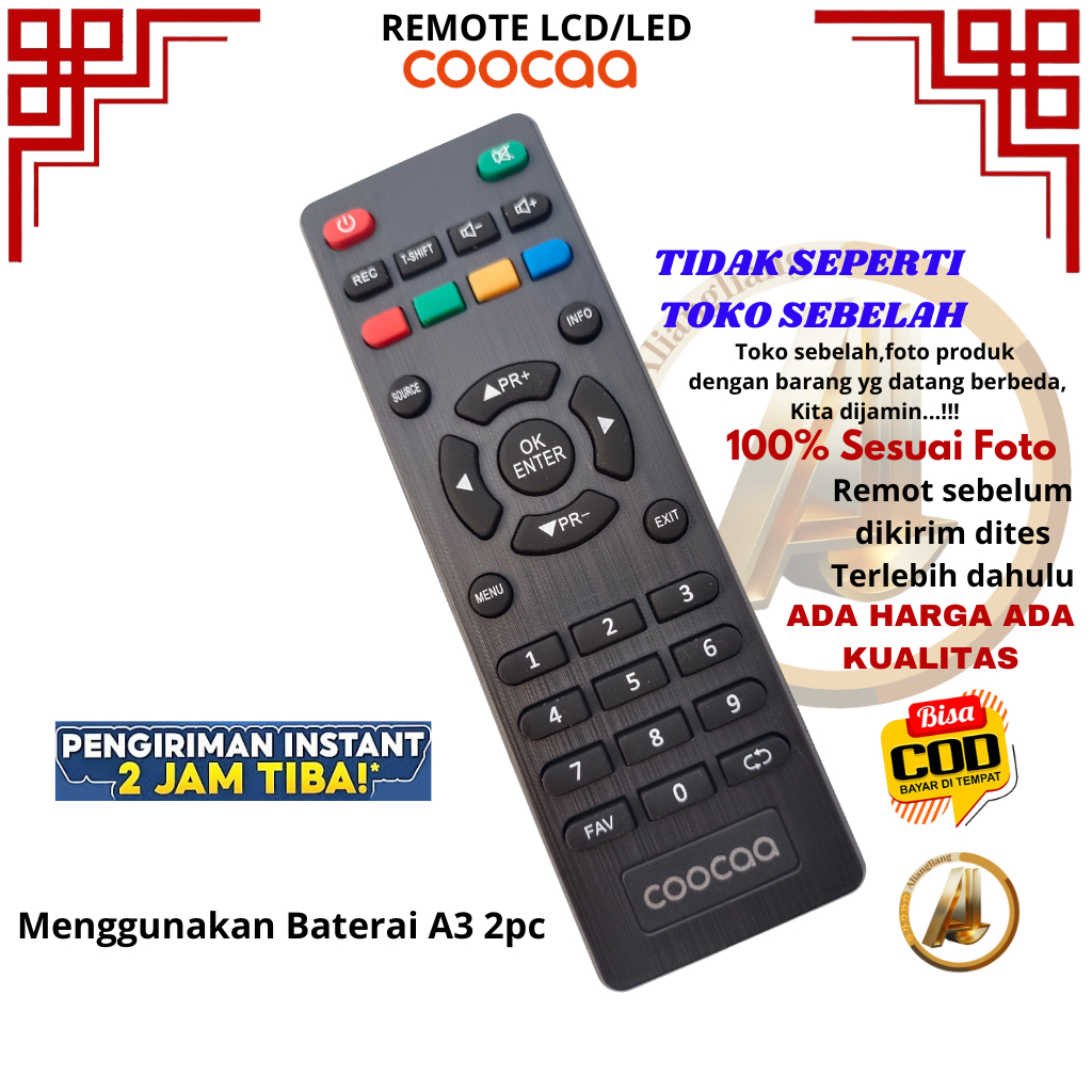 Jual REMOT REMOTE TV COOCAA LCD LED | Shopee Indonesia