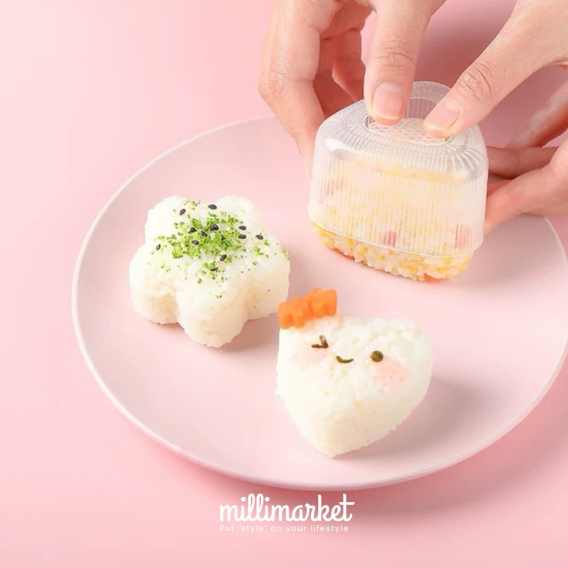 Jual [MILLI] CETAKAN NASI BENTO ANTI LENGKET / rice mold character ...