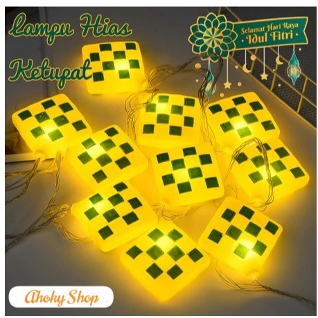Lampu Hias Ketupat Lebaran ramadhan idul fitri  / Lampu Hias Tumblr Ketupat LED