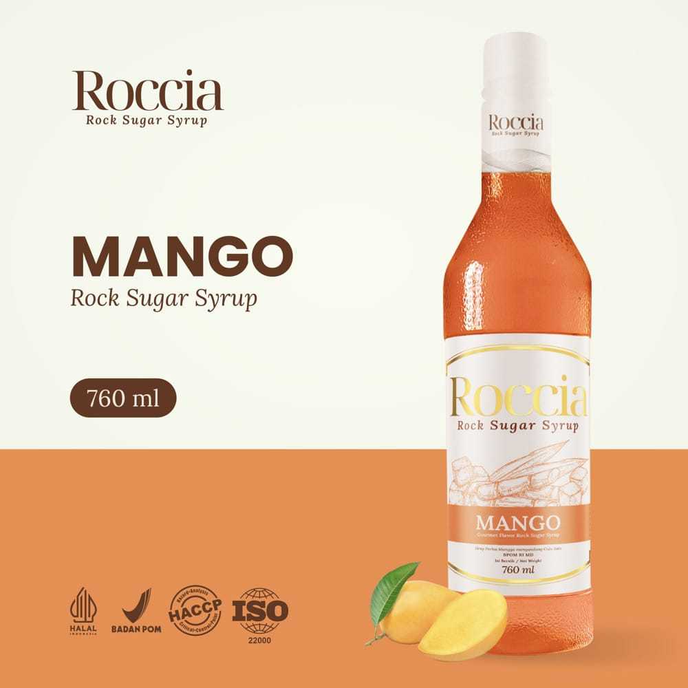 Jual Roccia Rock Sugar Syrup Mango - Syrup Gula Batu Rasa Mango 760ml ...