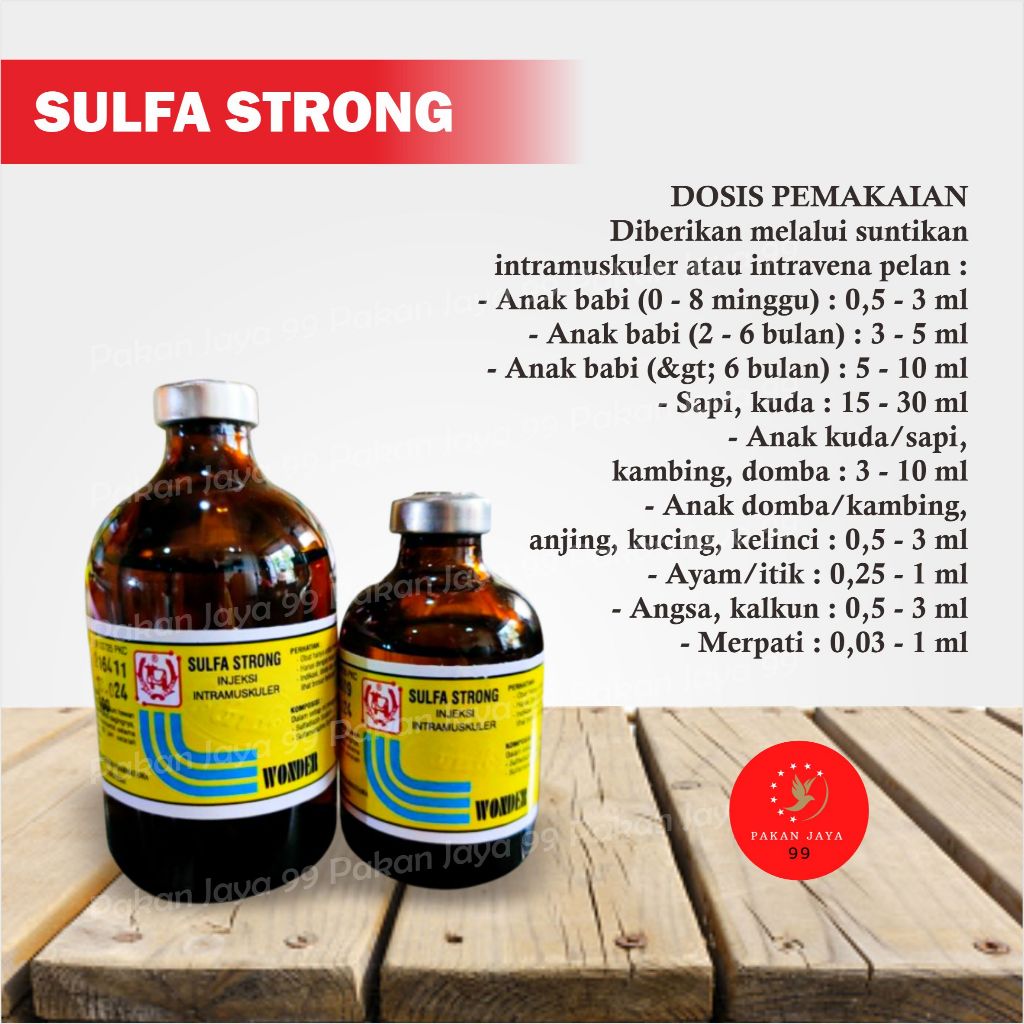 Jual SULFA STRONG WONDER SULFASTRONG INJEKSI OBAT SAPI KAMBING KUCING ...